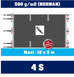 BĂąche Ă Barres 4S Irricover